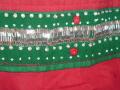 Rajasthani Chaniya Choli in Green & Red w/ Mirror Work (GL1202)
