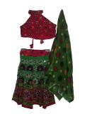 Indian Dance Dress, Colorful, Cotton Kids Lacha Outfit (GL1402) Indian Dance Dress, Colorful, Cotton Kids Lacha Outfit (GL1402)