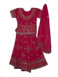 Kids Lehenga, Fuchsia lehenga choli with zari work (LC1205)