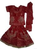 Red & gold embellished kids Indian lehenga choli (LC1801) Red & gold embellished kids Indian lehenga choli (LC1801)