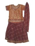 Tissue lehenga choli with zari & sequin work (LC2105)