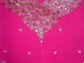 Bright fuchsia ghagra choli, mirror work (LC2204)