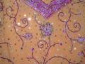 Orange & fuchsia georgette ghagra choli /w heavy work (LC2620)