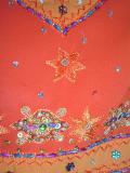 Orange lehenga choli w/ heavy bead work for children (LC2807)
