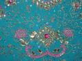 Blue & pink lehenga choli with stone/bead work (LC2903)