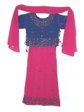 Tell me more about Exquisite crepe lehenga choli in blue & pink (LC3005)
