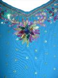 Exquisite crepe lehenga choli for kids w/ stone work (LC3204)