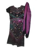 Black lehenga choli with zari & sequin work for girls (LC3212)