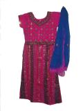 Tell me more about Fuchsia lehenga choli w/ heavy zari & stone work (LC3701)