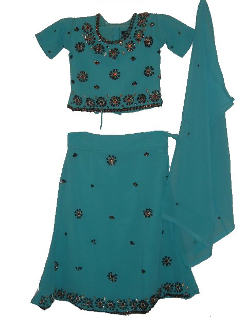 Children's Lehenga,Stunning Crepe Teen Lehenga Choli