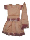 Childrens Pavada, South Indian pattu lehenga for girls (PV27002)