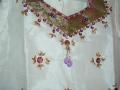 Kids Pavada, South Indian pattu in magenta & cream (PV29501)