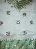 Kids Indian Dress, South Indian pattu lehenga in green (PV32517)