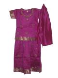 South Indian outfit, Pattu lehenga with sequin work (PV32518)
