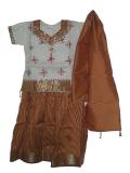 Tell me more about Indian children's wear, South Indian pattu lehenga (PV32522)