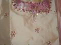 Indian dresses, tan & fuchsia pattu pavada w/ bead work(PV34014)