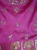 Childrens Pavadai, Magenta South Indian Pattu Pavadai (PV34020)
