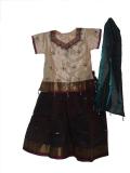 Tell me more about Indian kids wear, South Indian pavada for children (PV34023)