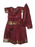 Girls Indian dress, South Indian pattu (silk) lehenga (PV34506)
