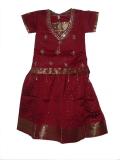 Tell me more about Indian children's wear, South Indian pattu lehenga (PV34508)