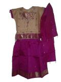 South Indian pattu langa blouse dress for kids (PV52007) South Indian pattu langa blouse dress for kids (PV52007)
