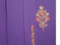 Dhoti salwar kurta set in orange/purple w/ embroidery (SS2401)