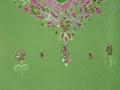 Pant style salwar suit in pink & green georgette (SS2104)