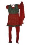 Anarkali churidar kurta in blue & red /w heavy work (SS2706)