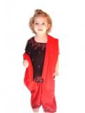 Tell me more about Black & red kids salwar kurta with embroidery (SS2801)