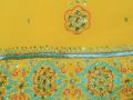 Yellow/blue churidar kameez with embroidery/stone work (SS2903)