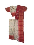 Tell me more about Ready-to-wear traditional Indian silk sari for kids (SR40008)