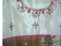 Ready-to-wear fuchsia Indian silk sari for children (SR40010)