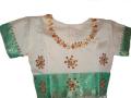 Ready-to-wear green Indian silk sari for children (SR40013)