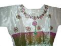 Ready-to-wear plum colored silk sari for children (SR40014)