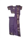 Readymade thistle color Indian silk sari for girls (SR40029)