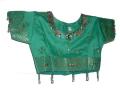 Readymade sari, sea green Indian silk sari for girls (SR40032)