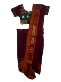 Tell me more about Ready-made Indian silk sari dress for little girls (SR52006)