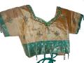 Readymade Saree for Girls in Green & Tan Color (SR52012)