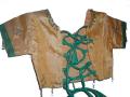 Readymade Saree for Girls in Green & Tan Color (SR52012)