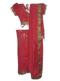 Tell me more about Ready-to-wear traditional Indian silk saree for kids (SR52504)