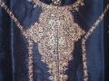 Dark blue hand embroidered kurta sherwani (KP10504)