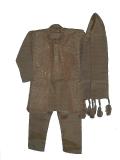 Tell me more about Brown embroidered kurta sherwani for boys (KP55017)