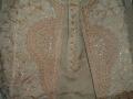 Brown embroidered kurta sherwani for boys (KP55017)