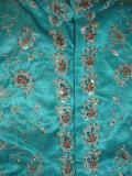 Light blue zardozi sherwani in tissue silk for boys (KP10502)