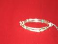 Pair of silver bangles for kids with mina work.  Diameter is 5.5 cms