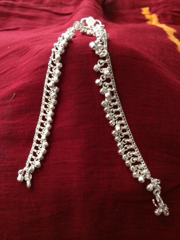 silver anklets for girl price