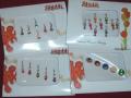 Set of 4 packs of bindis with stone & bead work (BIASSH02)