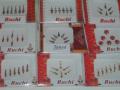 Set of 12 packs of bindis in assorted design & color (BINDI12)