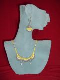 Handmade bead necklace with earrings (NS02001)