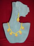 Handmade bead necklace with earrings (NS03001) Handmade bead necklace with earrings (NS03001)